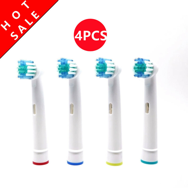 Cabezales de repuesto para cepillo de dientes eléctrico Oral-B, compatible con Advance Power, Pro Health, Triumph, Vitality, Precision Clean, 4 unidades