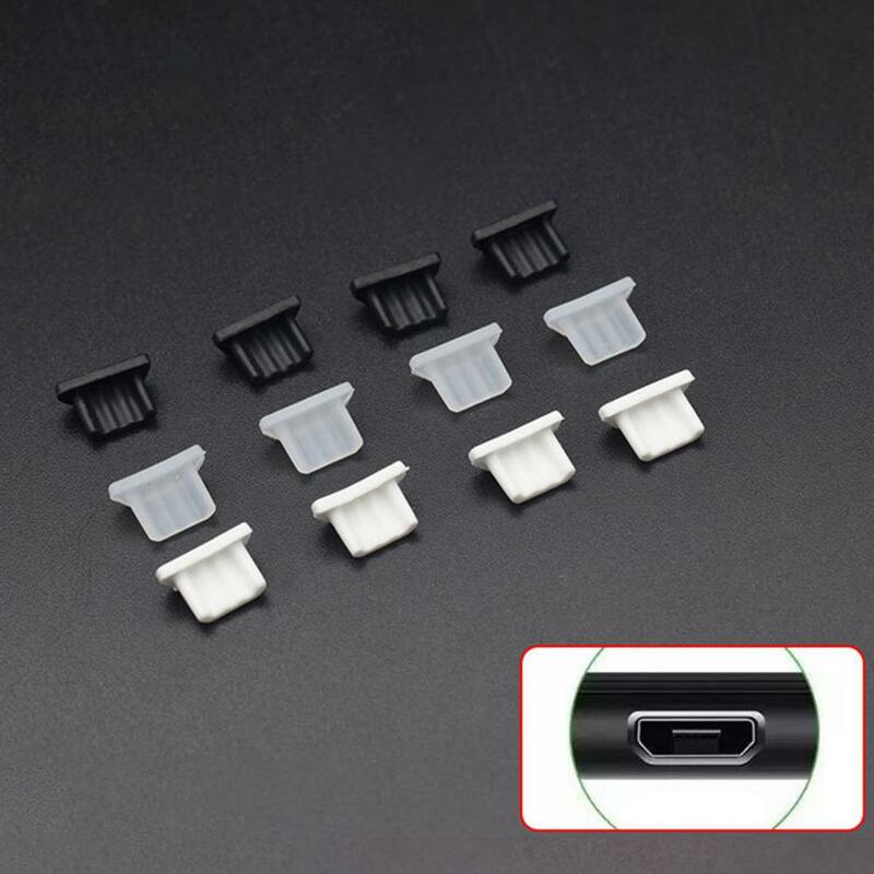 5 pces mini silicone anti-poeira plug micro-usb carregador de telefone poeira plug acessórios do telefone móvel