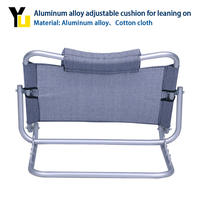 Idosos, mulheres grávidas casa ajustável liga de alumínio suporte de dobramento, descanso de almofada paciente, portátil!
