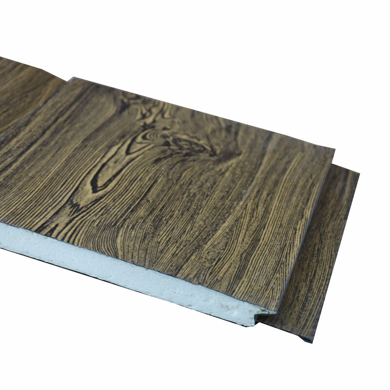 50 Quadratmetern 16mm * 380mm * 3800mm Metall Abstellgleis Panel Holz Vene Dekorative Außen Innen Decke board Haus Usage