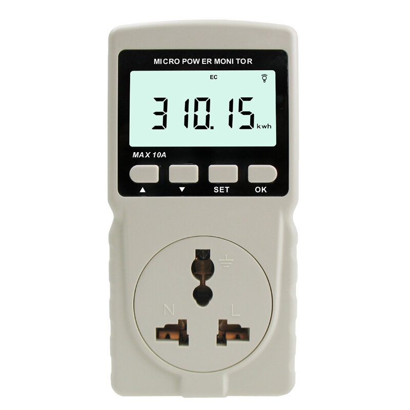 Instrumento de medición GM86 para enseñanza, experimentos de electrodomésticos, corriente de voltaje de Red y monitoreo de potencia/toma de corriente