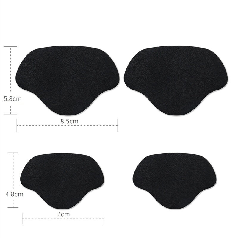 4pcs Sports Shoes Patches Shoe Pads Patch Sneakers Invisible Heel Protector Adhesive Patch Repair Shoes Heel Foot Care Products
