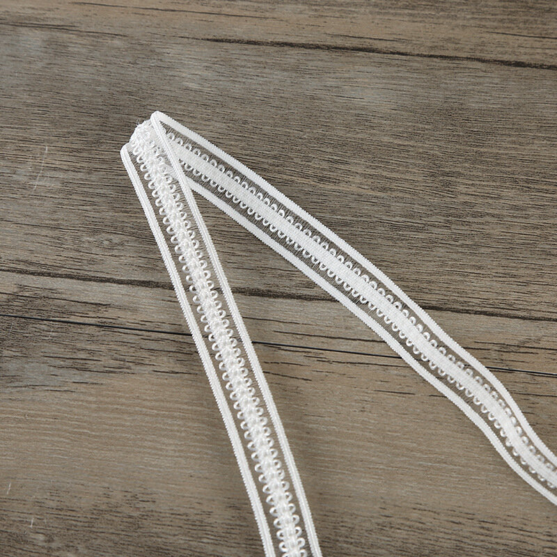 10Yards Elastische spitze strap zubehör DIY unterwäsche schulter gurt spitze gurtband kleidung spitze elastische spitze