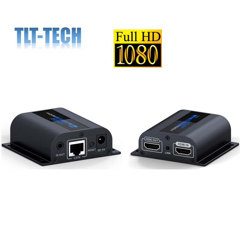 LKV372Pro przedłużacz HDMI 1080P HDMI do 60m/196ft za pomocą pojedynczego kabla sieciowego CAT6 przedłużacz HDMI
