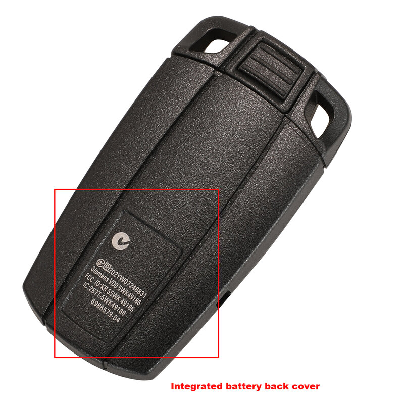 jingyuqin Remote 3 Buttons Car Key Shell Case Smart Blade Fob Case Cover For BMW 1 3 5 6 Series E90 E91 E92 E60 With Logo
