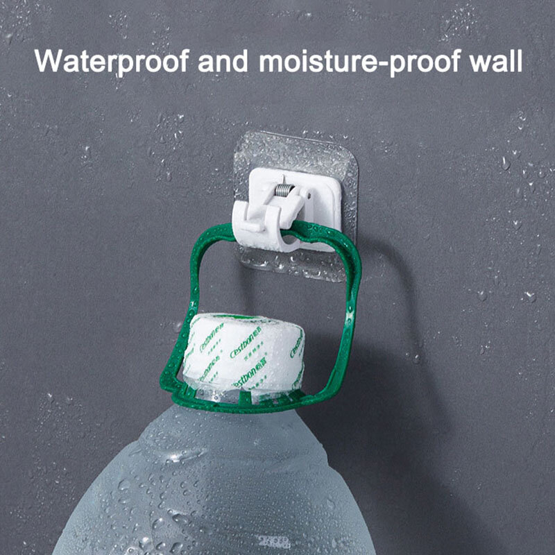 ชั้นวางของ2ชิ้นที่แขวนผ้าม่านแบบอเนกประสงค์ตะขออุปกรณ์ในห้องน้ำแบบปรับได้กันน้ำที่แขวนกระดาษชำระ