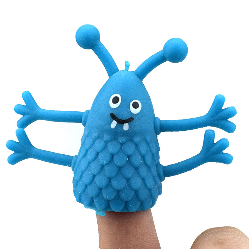4 Stks/set Nieuwigheid Plastic Leuke Uitdrukking Handpoppen Kinderen Kids Finger Puppets Speelgoed Ouders Storytelling Props Kerst