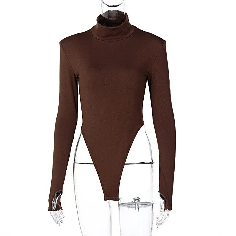 2020 Winter Jumpsuits Women Rompers Sexy Club Hollow Out Backless Bodysuits Casual Long Sleeve Solid Slim Bodycon Women Bodysuit