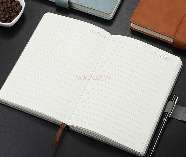 Notebook sub stationery a5 literary retro leather diary simple college student meeting book buckle business office notepad