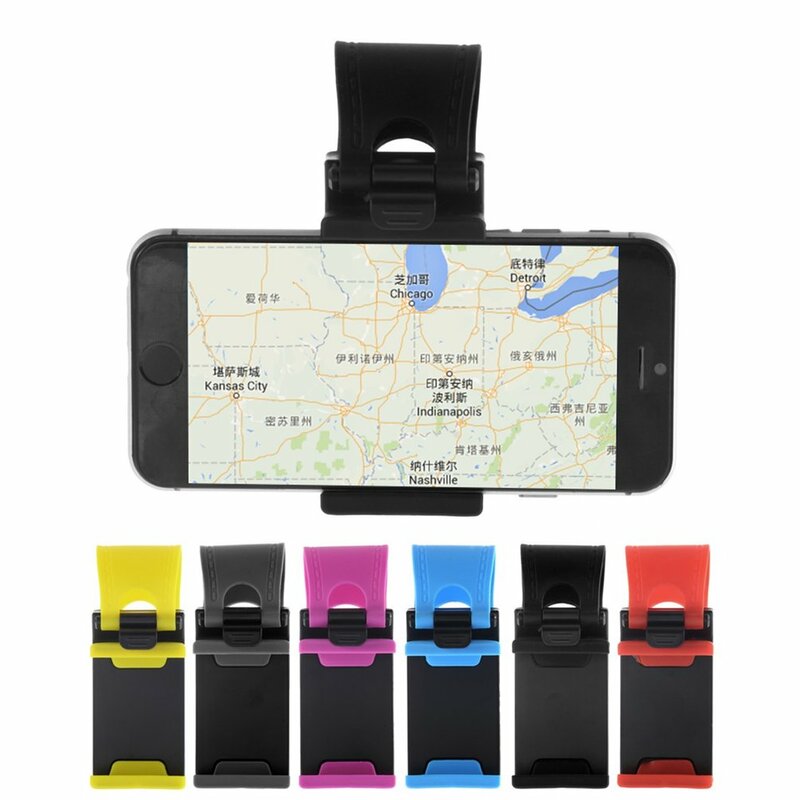 Universal Car Steering Wheel Clip Mount Holder for iPhone For Samsung Xiaomi Huawei Mobile Phone GPS freeing Accessories
