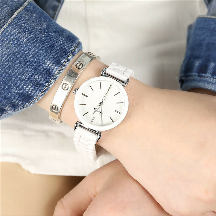 SAILWIND-Relojes de pulsera de cerámica para mujer, accesorio de lujo, de cuarzo, con fecha, a la moda