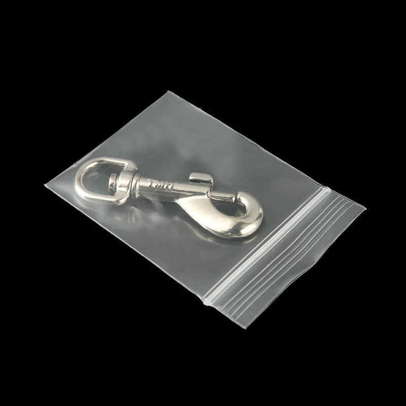 Petp 100 pièces 20 fils Mini sacs en plastique transparents Ziplock petits bijoux accessoires de détail emballage de rangement fournitures refermables épaisses