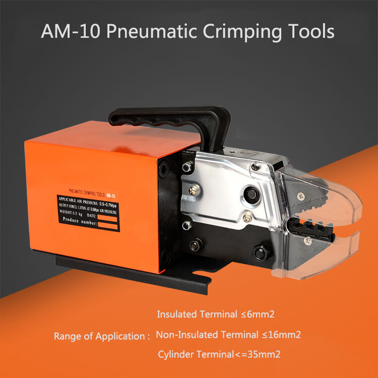 AM-10 pneumatyczne narzędzia do zaciskania do rodzajów zacisków (opcja 5 zestawów matryce)