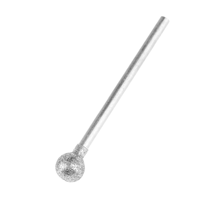 6 шт., алмазные сферические шлифовальные насадки для шлифовки, для вращающихся инструментов Dremel, игла F, хвостовик 2,35 мм