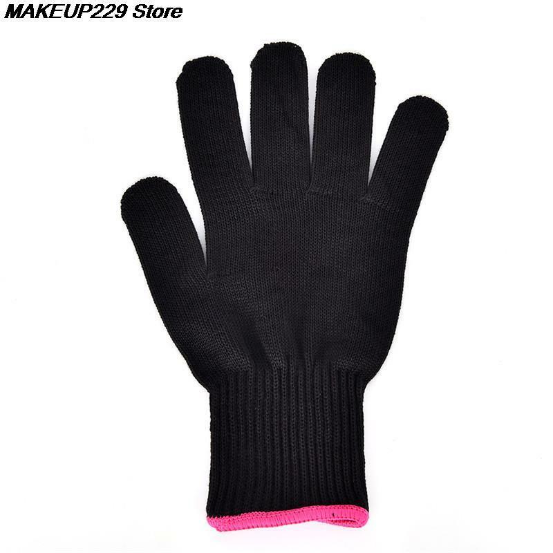 1Pc strumento per guanti resistente al calore per acconciature per arricciare ferro piatto dritto guanto termico rosa nero per guanti in ferro arricciacapelli