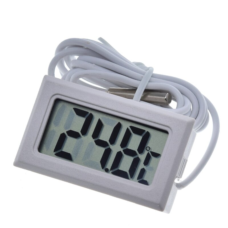 Tzt Mini Digitale Lcd Thermometer Temperatuursensor Automatische Controle Koelkast Vriezer Thermometer Tpm-10