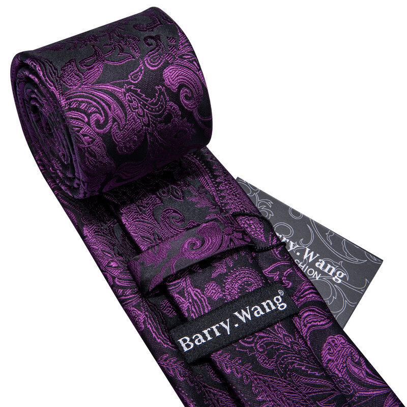 Conjunto de tirantes de seda ajustables florales púrpuras para hombres, corbata de cuello para fiesta, boda, en forma de Y, 6 tirantes de Clip para camisa de hombre, Tony. Wang