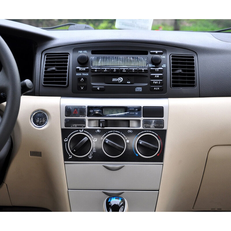 Radio con GPS para coche, 2 din reproductor multimedia con Audio Estéreo, DVD, marco de Panel de placa, Fascia de repuesto para TOYOTA Corolla EX Dash Kit