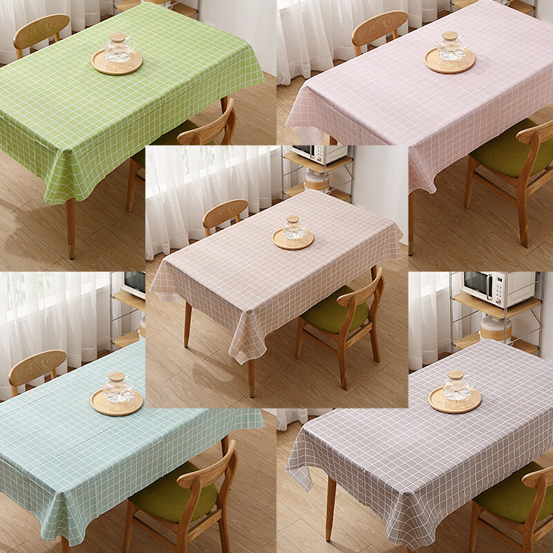 Nappe de Table en PVC, imperméable, résistant à l'huile, décoration de Cuisine, rectangulaire, café, couverture de Table de fête