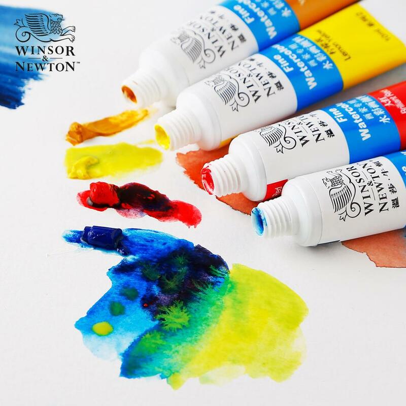 Winsor e newton-tubo de tinta aquarela, 10ml, aquarela colorida para estudantes, aquarelas para pintura de arte