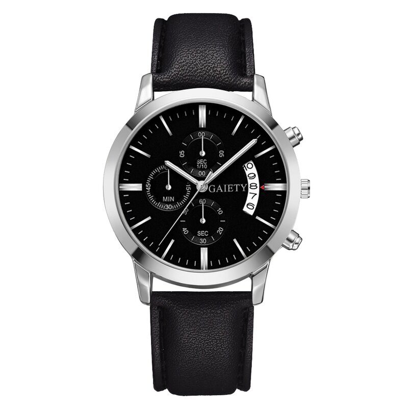 2021 Relogio Masculino นาฬิกาแฟชั่นผู้ชายกีฬาสแตนเลสสตีลหนัง Quartz นาฬิกาข้อมือ Reloj Hombre