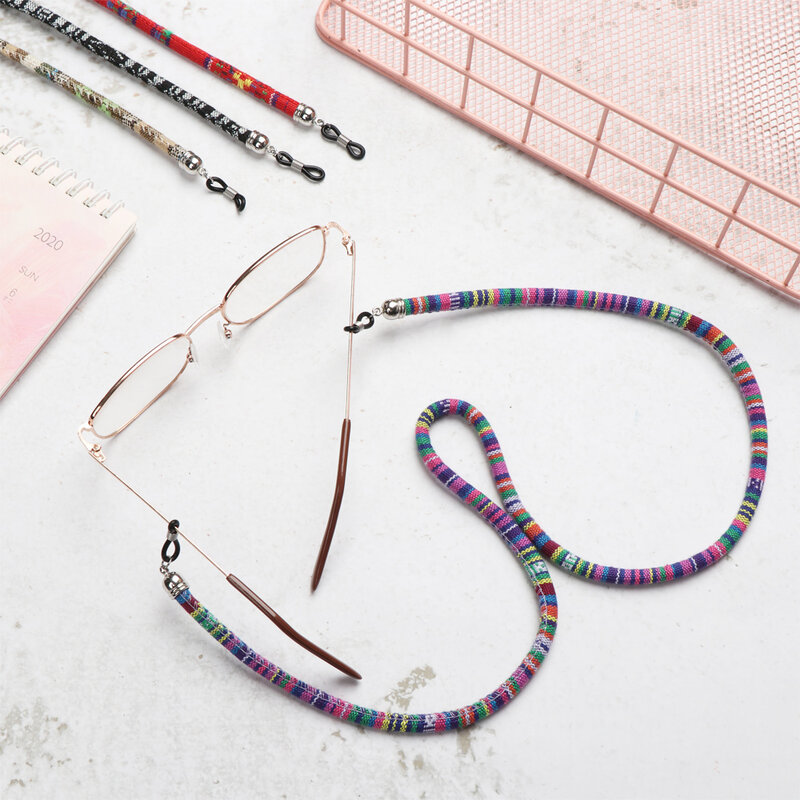 Perles acryliques colorées pour lunettes JOReading, ULanti-perte, sangle de cou vintage, porte-lunettes, accessoires de lunettes