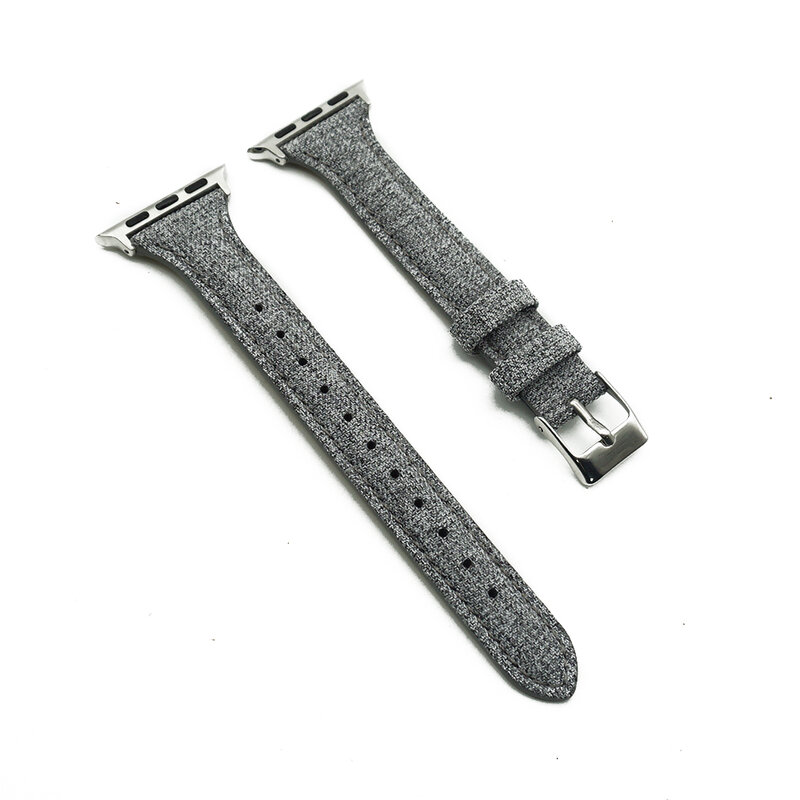 Bandes de cuir pour Apple Watch 38mm 40mm 42mm 44mm bracelet en cuir de Grain supérieur bracelet mince et mince pour iWatch Series 5/4/3/2/1