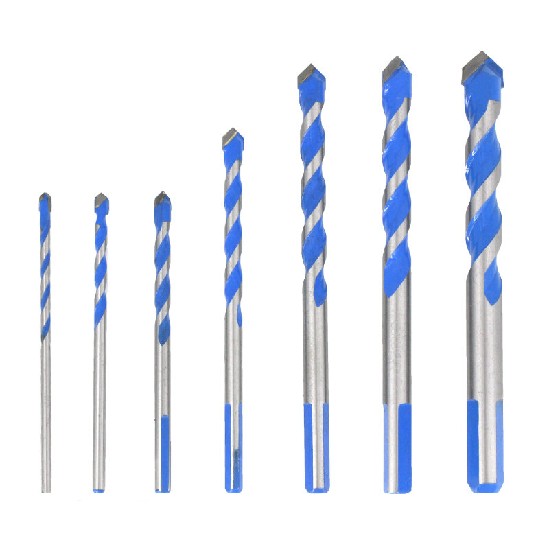 3 4 5 6 8 10 12mm Multi-functional Glass Drill Bit Triangle Bits Ceramic Tile Concrete Brick Metal Stainless Steel Wood 02075