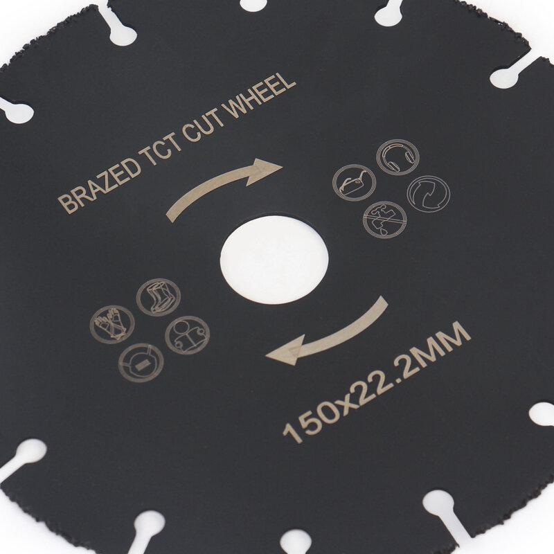 HEDA 100mm/105mm/115mm/125mm/150mm /180mm lame circolari in metallo duro brasato sotto vuoto per dischi da taglio per legno