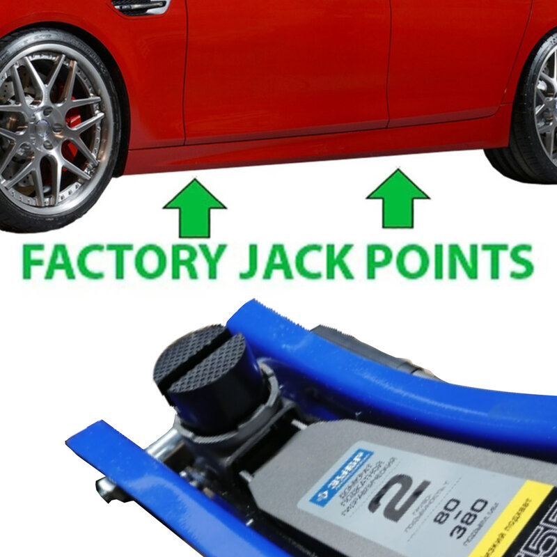 Car Rubber Jack Pad Frame Protector Adapter, Slotted Weld Side Lifting Disk, Floor Jack Tool, Toyota, Subaru, Fiat, Volvo