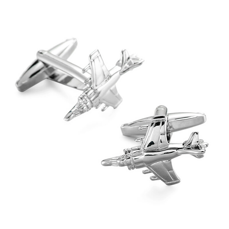 Brass high quality electroplated aircraft racing boat Motorcycle Bicycle style Cufflinks fashion men's French shirt Cufflinks