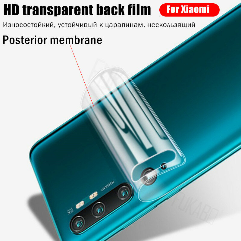 35D Front & Back Hydrogel Film Für Xiaomi Redmi Hinweis 9s 8 Pro mi Hinweis 10 Pro Screen Protector für mi 10 9T Pro 10 Lite Nicht Glas
