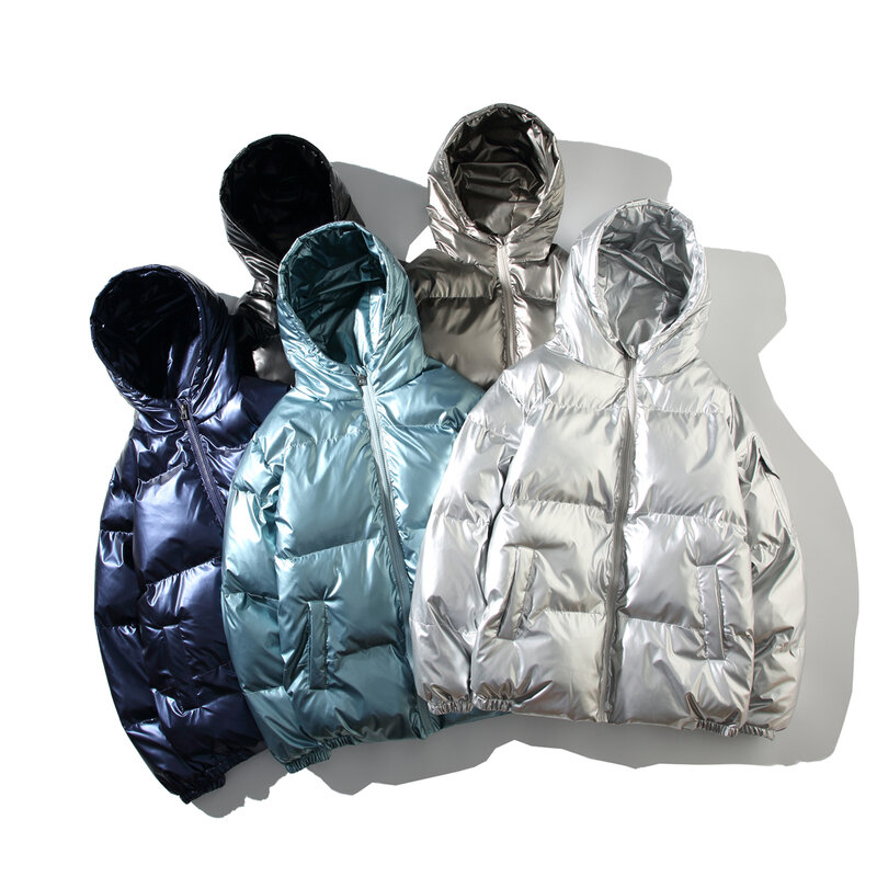 Parka à capuche coupe-vent pour hommes, manteau Harajuku chaud, vestes zippées décontractées pour hommes, vêtements d'extérieur d'hiver, document solide, optique, nouveau, 2023