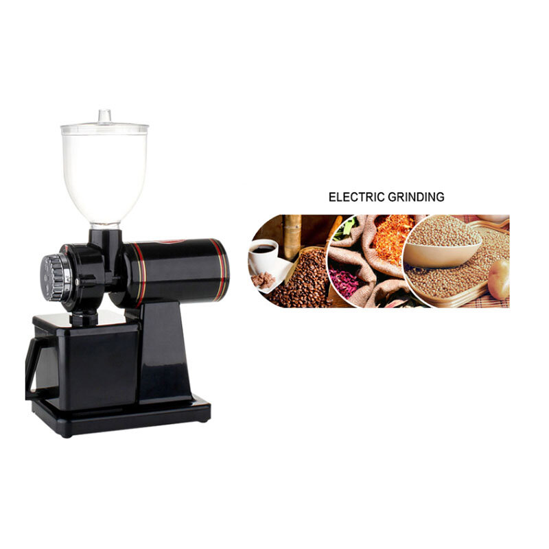 전기 커피 연마기 커피 밀, 콩 연마기 기계, 플랫 버 그라인딩 머신, 레드 블랙, EU US, 220V, 110V