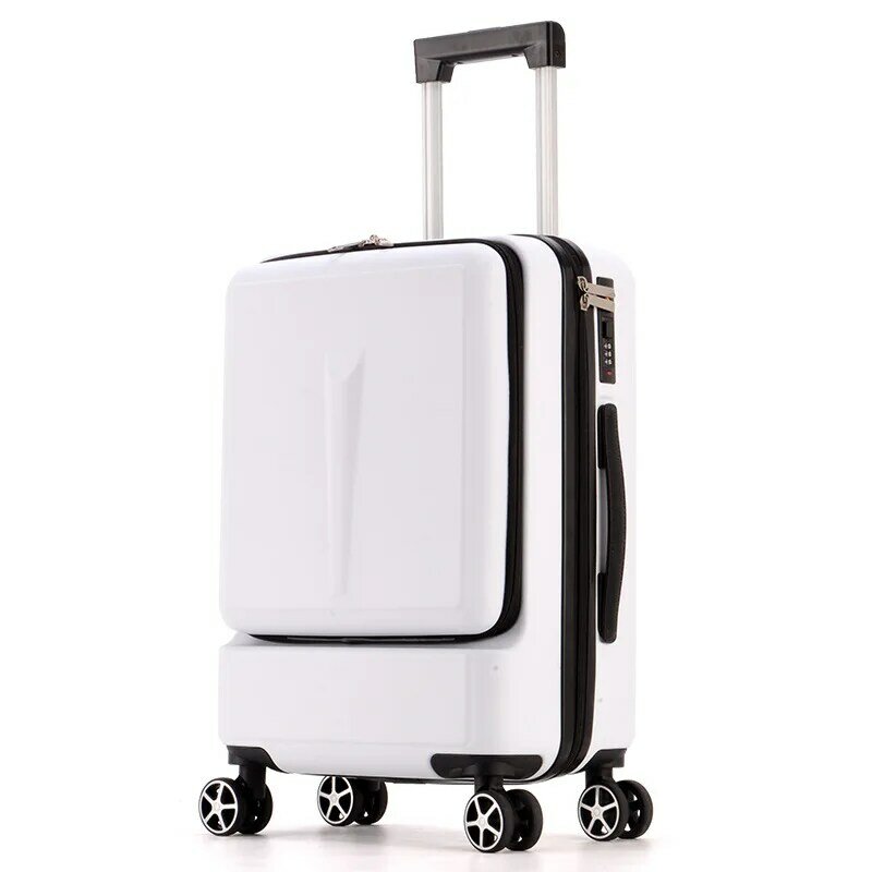 New Front Opening Luggage Bussiness Travel Suitcase with Wheels  20'' Inch Travel Bag Boarding Suitcase Password Trolley Case