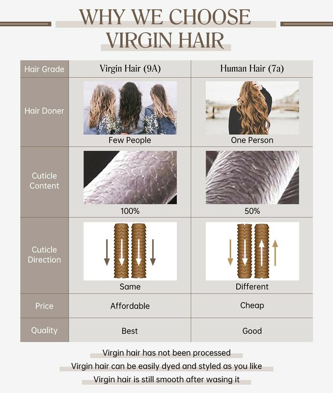 Moressoo-extensiones de cabello humano 100% Real para mujer, trama de cabello virgen, cosido en 50g por juego, 12 meses, alta calidad