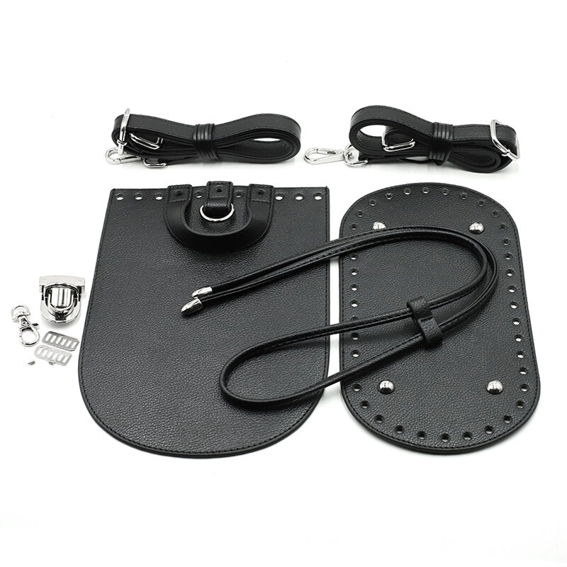 7Pc ชุด Handmade กระเป๋าด้านล่างฝาครอบฮาร์ดแวร์สำหรับกระเป๋า DIY กระเป๋าถือ Shloulder หน้าอกสายรัดถักกระเป๋าถือ Crossbody กระเป๋า