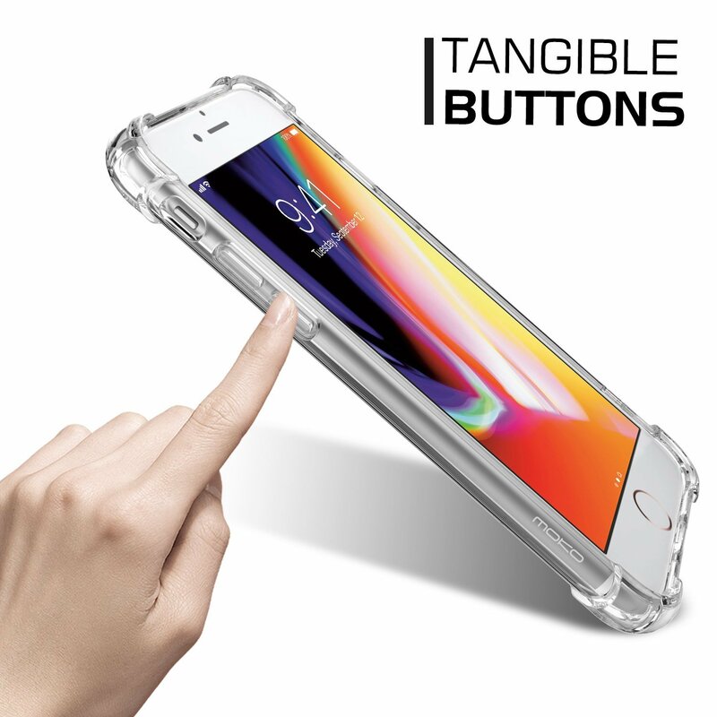 Capa de silicone antichoque para iphone, capa de proteção traseira transparente para 11, 7, 8, 6, 6s plus, x, xr, xs, 12 pro max, se 2020, 5 s