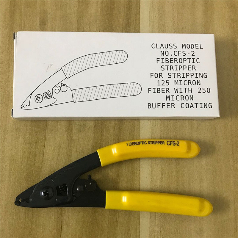 Clauss CFS-2 Fiber optic Stripper For Stripping Pliers Two Holes 125 Micron Fiber with 250μm 2-3mm Buffer Coating CFS 2