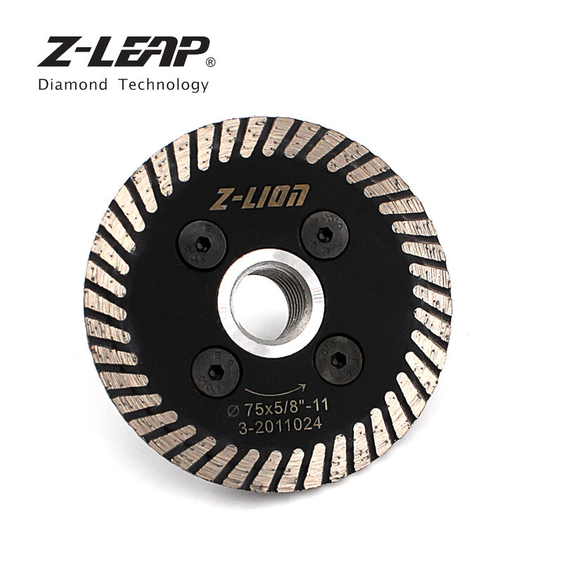 Z-LEAP  75MM mini diamond  Cutting Blade with removable FIange M14 5/8 - 11，cutting disc for engraving granite and sandstone