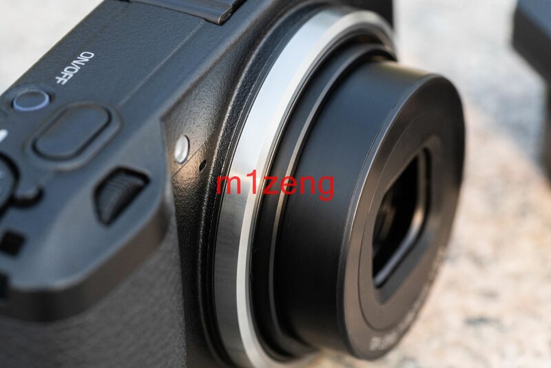 Anillo de lentes adaptador tubo de montaje de filtro de metal de 49mm y 49mm para cámara Ricoh GR3 GRIII GR3x GRIIIx