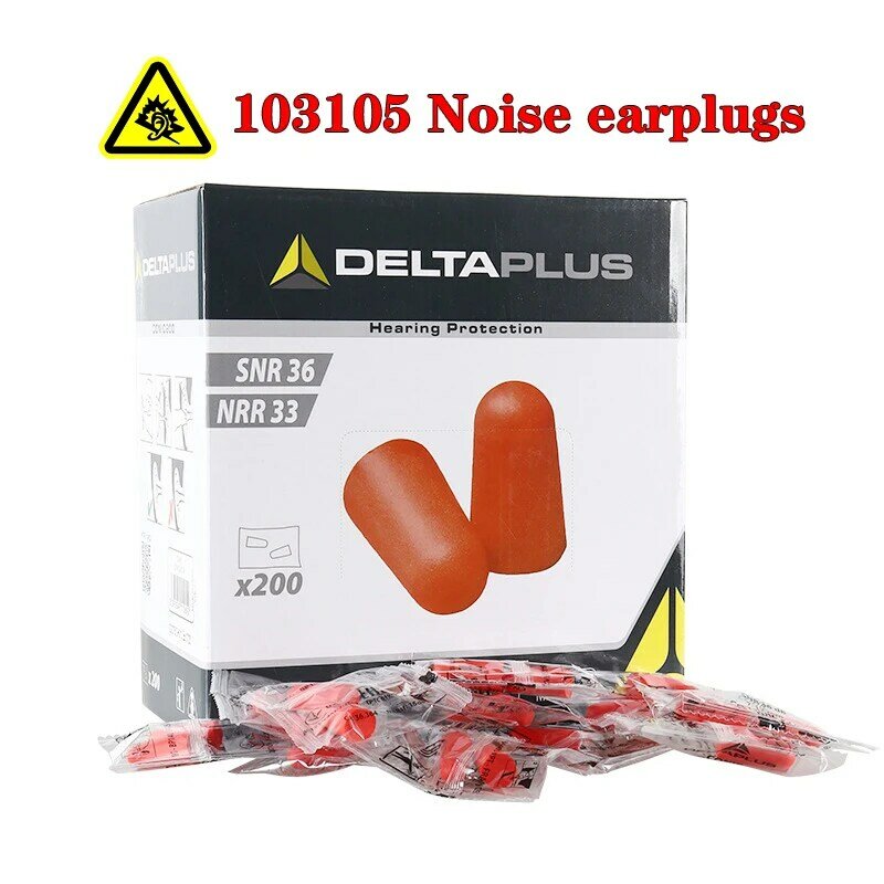 103105 소음 방지 귀마개 총알 모양 스폰지 방음 (SNR)36 \(NRR)33dB 수면 학습 독서 용 귀 보호기
