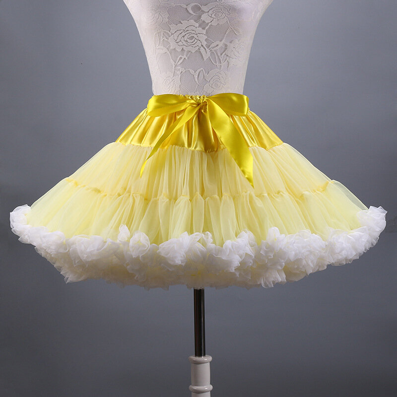 Женская юбка-пачка для взрослых, бальное платье, танцевальные сексуальные женские короткие пышные юбки из тюля