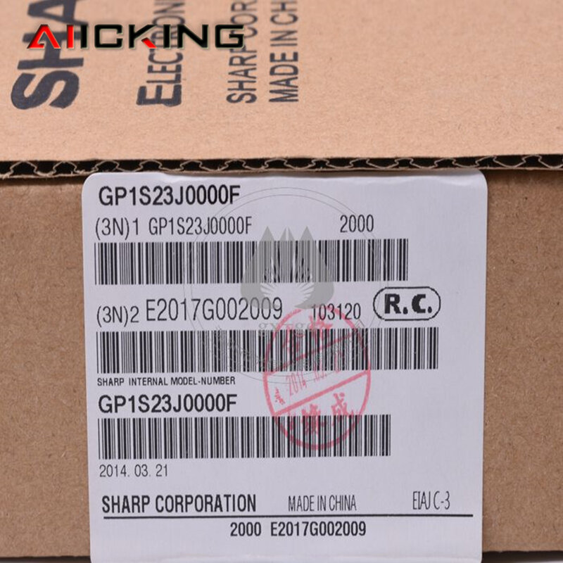 Фотоэлектрический переключатель с коэффициентом пропускания GP1S23 GP1S23J0000F, фотоэлектрический датчик, ширина слота 2 мм, 20 шт.