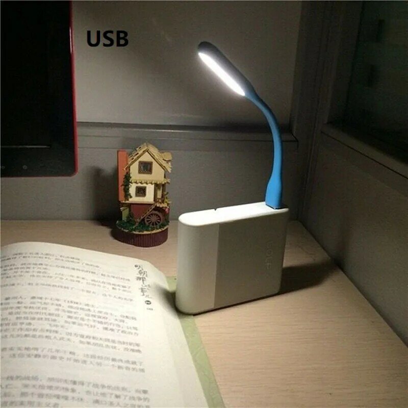Xiaomi USBポータブルLEDライト,10色,USB,バッテリー付きパワーバンク/コンピューター用保護ランプ