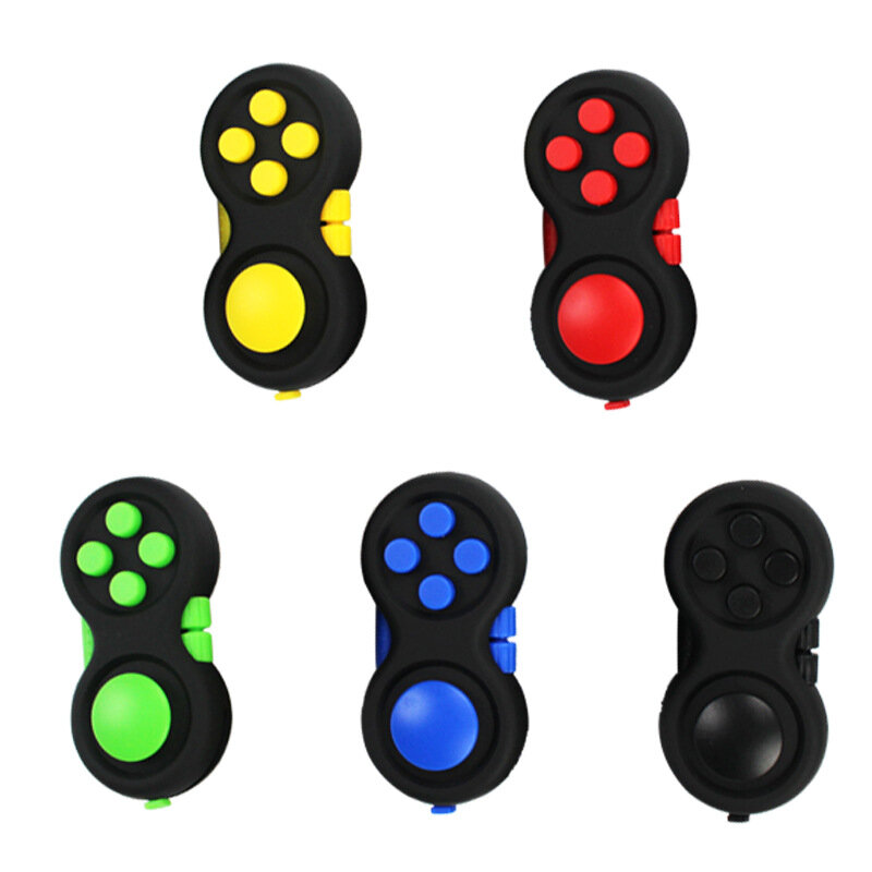 ABS Plastic Fidget Controller Game Pad, Stress Relief Squeeze Fun Hand, Brinquedo interativo, Jogo suave, Hot, Interactive Gift, Qualidade Premium, Novo