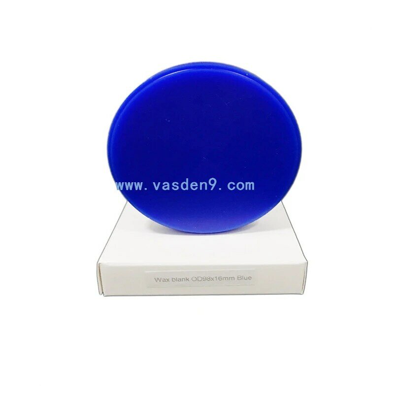 Dental Material 98mm White / Blue Wax Disc Cad Cam Wax Blocks Wax Blanks