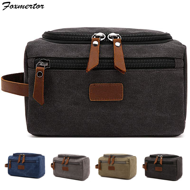 New Men Travel Toiletry Bag Wash Shaving Dopp Kit Packing Cubes Bags Dopp Kit for Canvas Leather Women Travel Bag Cosmetic Pouch