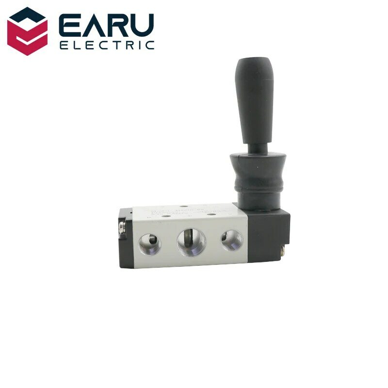공기 수동 밸브 공압 제어 밸브, 5/2 방향 핸드 레버 작동 제어 밸브, 4H210-08, 1/4 인치, 2 위치, 5 포트, 무료 배송