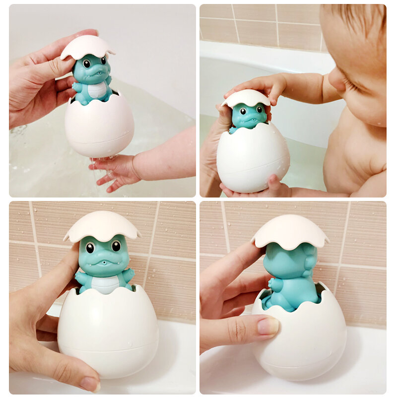 1 個ベビーバスダック動物風呂のおもちゃ浴室幼児プラスチックスクイーズ水スプレー水泳水スプリンクラーのおもちゃギフト